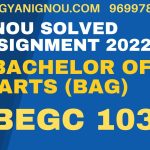 begc 103 solved assignment 2022-23 in english