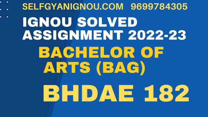 bhdae 182 solved assignment in hindi pdf download