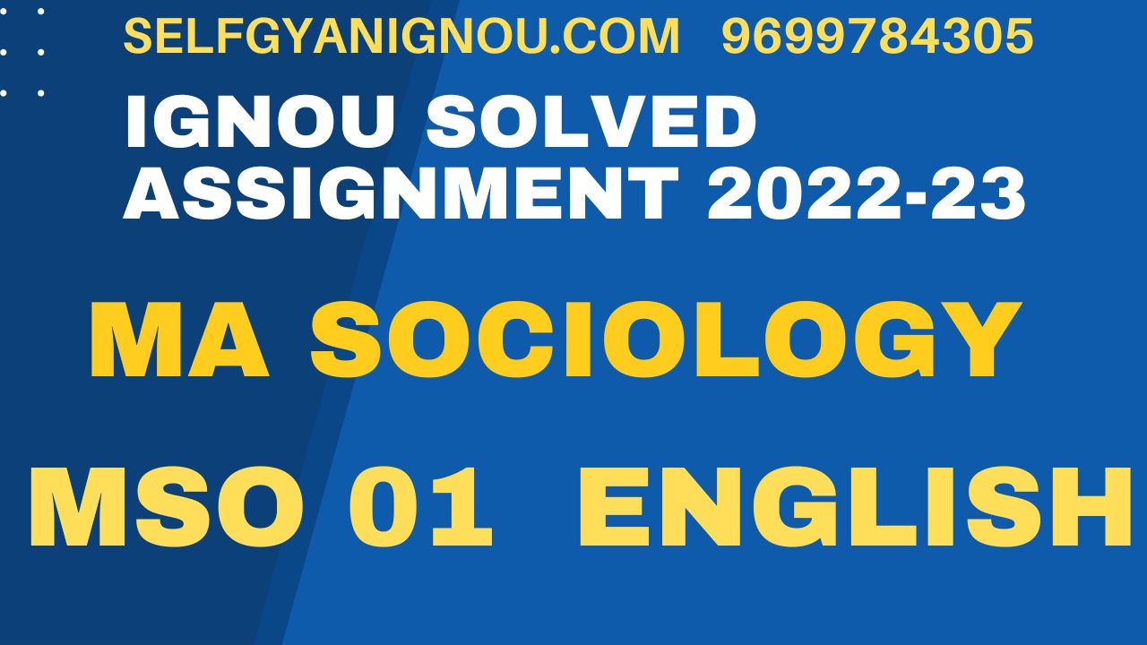 ignou assignment mso 1st year 2022