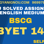 BBYET 143 solved assignment 2023
