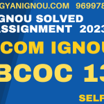 BCOC 133 solved assignment 2023