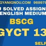 BGYCT 133 solved assignment 2023