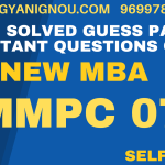 MMPC 7 important questions Solved Guess Paper MBA