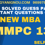 MMPC 13 important questions Solved Guess Paper