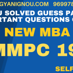 MMPC 19 important questions solved Guess paper
