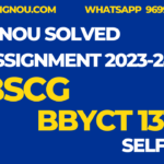 BBYCT 131 BSCG ignou  assignment 2024