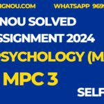 MPC 03 MA Psychology Ignou Solved Assignment 2024