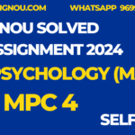 MPC 04 MA Psychology Ignou Solved Assignment 2024