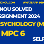 MPC 06 MA Psychology Ignou Solved Assignment 2024