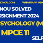 MPCE 11 MA Psychology Ignou Solved Assignment 2024