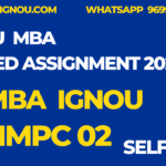 MMPC 02 Solved Assignment MBA Ignou 2024-25