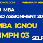 MMPH 03 Solved Assignment MBA Ignou 2024-25 SELF GYAN