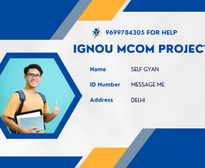 IGNOU MCom Project