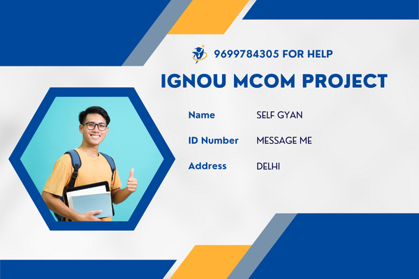 IGNOU MCom Project