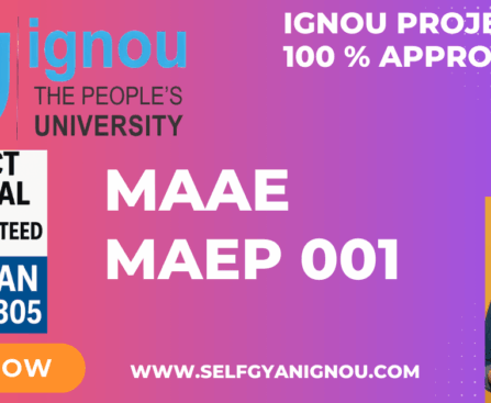 IGNOU MAAE PROJECT