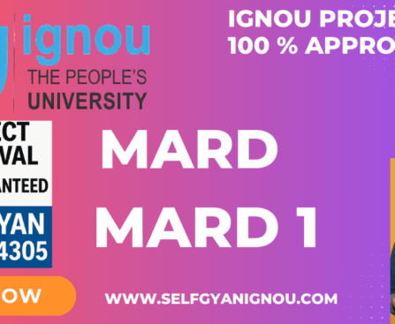 IGNOU MARD PROJECT