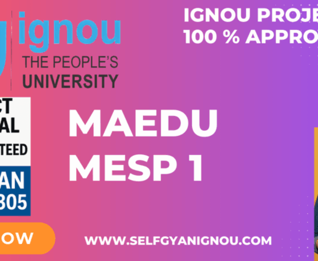 IGNOU MAEDU PROJECT