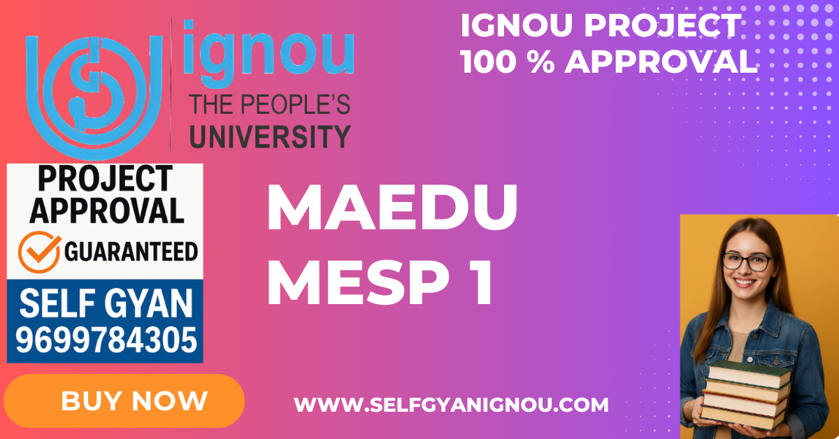 IGNOU MAEDU PROJECT