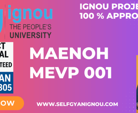 IGNOU MAENOH PROJECT