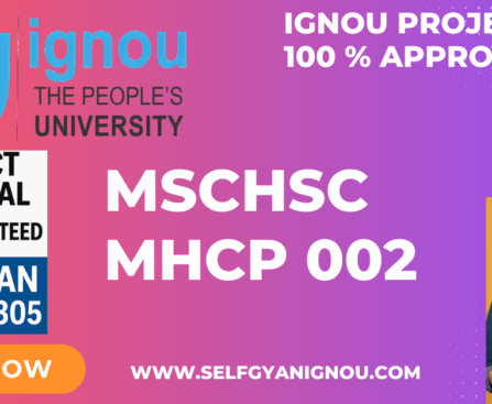 IGNOU MSCHSC PROJECT