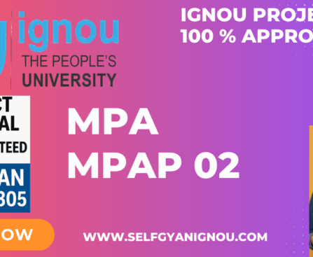 IGNOU MPA PROJECT