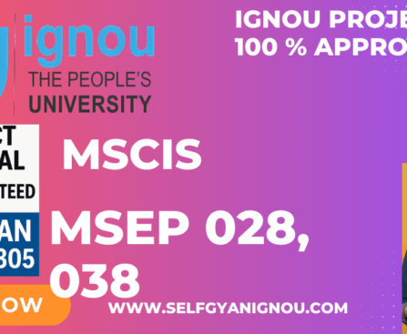 IGNOU MSCIS PROJECT