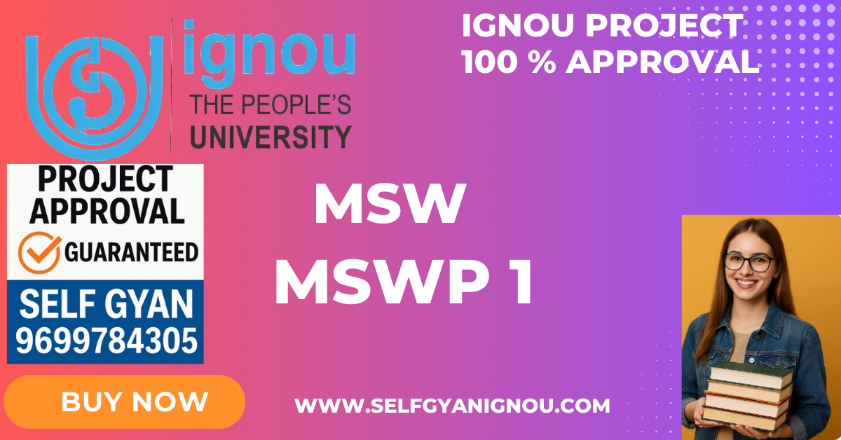 IGNOU MSW PROJECT